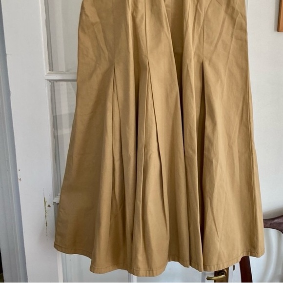 J. Crew Pleated Pinafore Chino Dress in Honey Brown - Picture 11 of 15